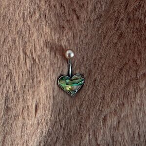 🧜🏼‍♀️ abalone shell belly ring 🧜🏼‍♀️